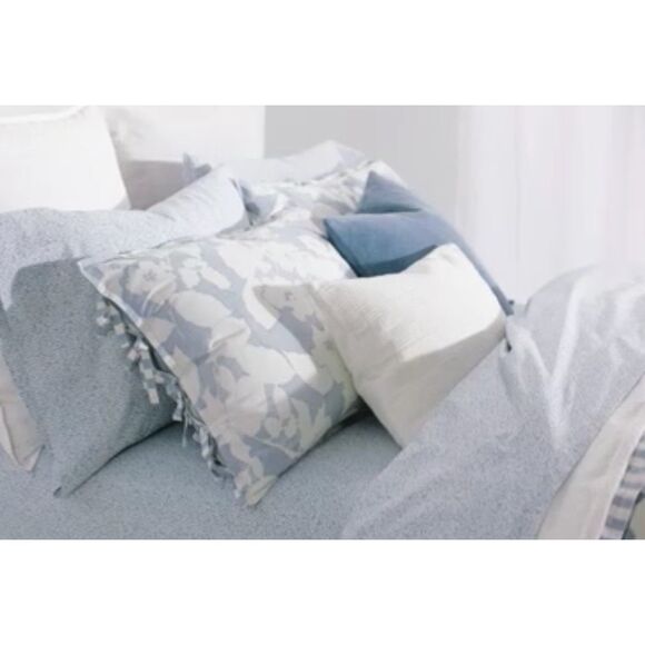 Ralph Lauren Willa chambray white striped and floral print pillowcase - Picture 11 of 11